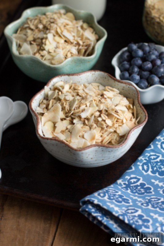 Golden Coconut Muesli 4 Toasted Coconut Muesli ready to be served