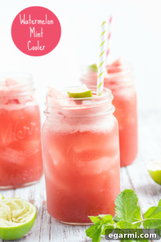Watermelon Mint Cooler | Refreshing Summer Drink