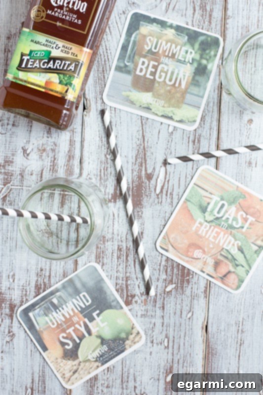 Bottle of Jose Cuervo Teagarita ready to be served at a summer party.