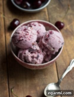Recipe image for Toasted Almond & Cherry Ice Cream