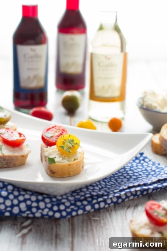 Ricotta Toasts with Tomatoes Recipe | Easy Homemade Ricotta Appetizer