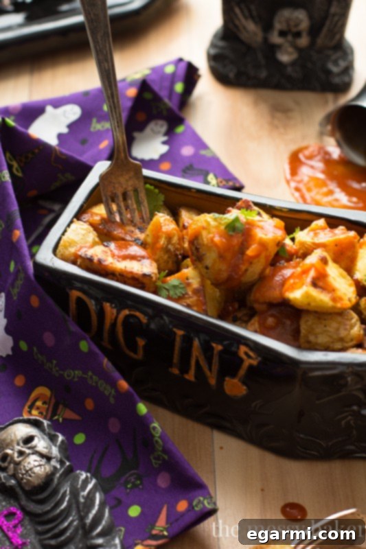 Bloody Mary Potatoes for Sunday Supper 3 Bloody Mary Potatoes: A Halloween Side Dish that's both spooky and delicious