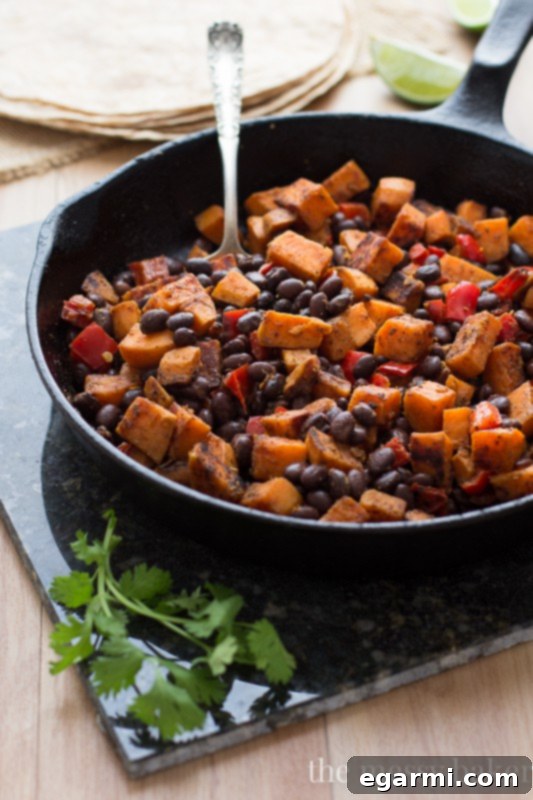 Sweet Potato & Black Bean Tacos with Chipotle Crema - Ingredients Showcase