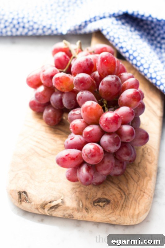 Vibrant Red California Grapes for Baking