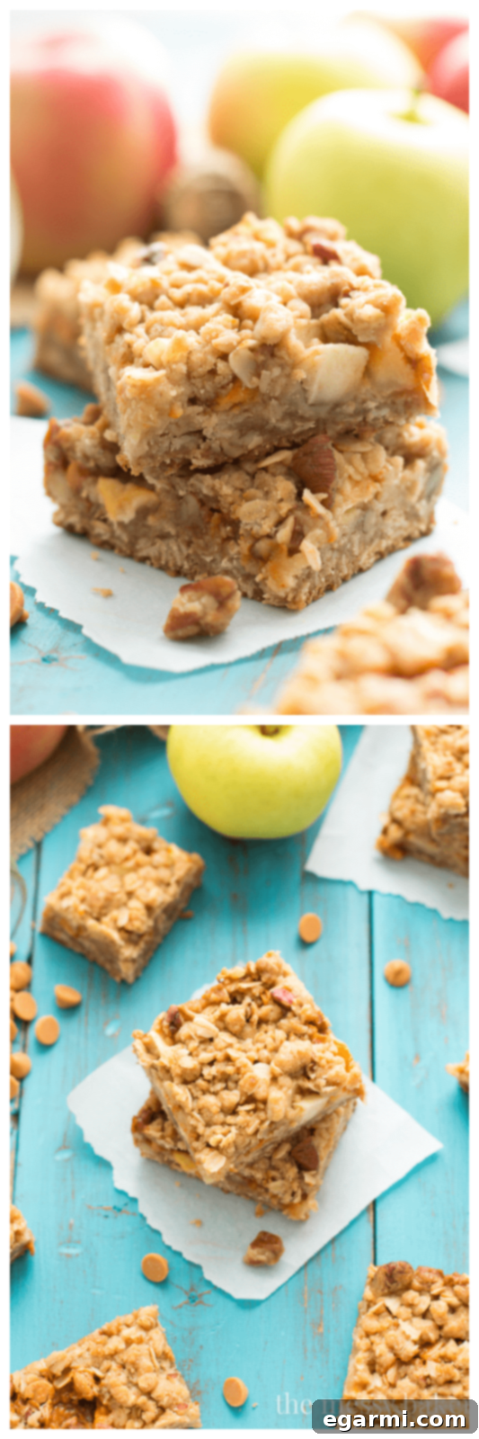 Butterscotch Apple Crumb Bars Recipe | Homemade Dessert Ideas