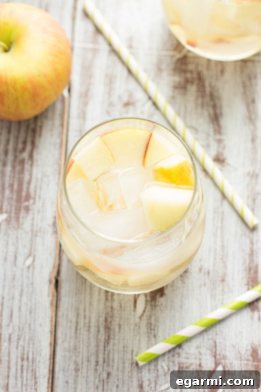 Sparkling Caramel Apple Sangria ingredients laid out on a table