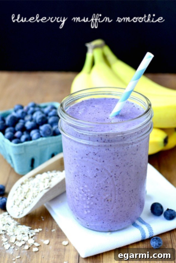 Delicious Blueberry Muffin Smoothie