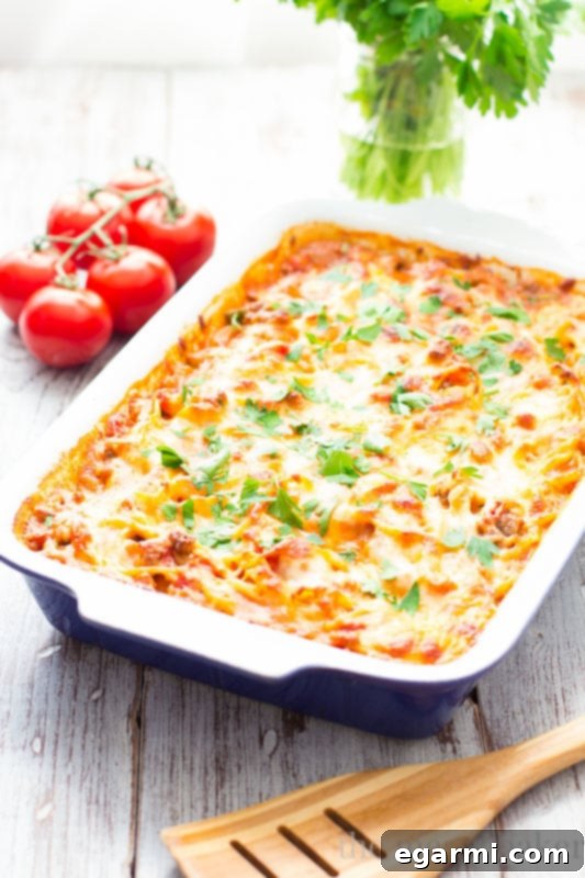 Southwestern Spaghetti Pie Casserole