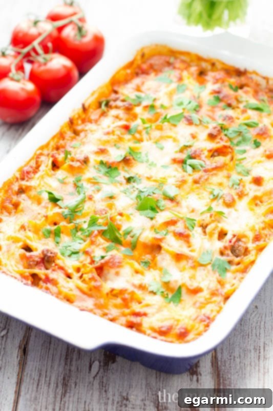 Southwestern Spaghetti Pie Casserole