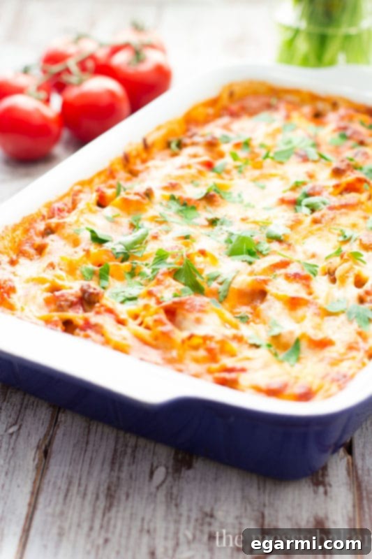 Southwestern Spaghetti Pie Casserole