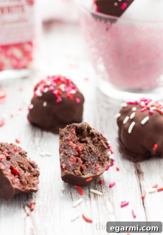 Assorted Chocolate Covered Cherry Brownie Truffles