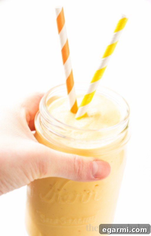 Delicious Tropical Lassi in a Glass