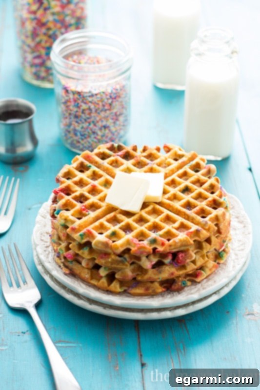 Delicious Gluten- and Dairy-Free Funfetti Waffles