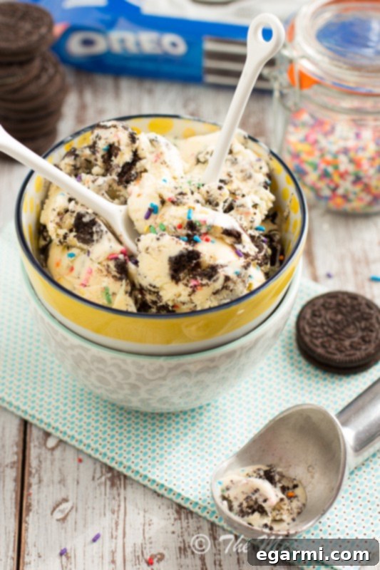Funfetti Cake Batter Oreo Ice Cream Recipe
