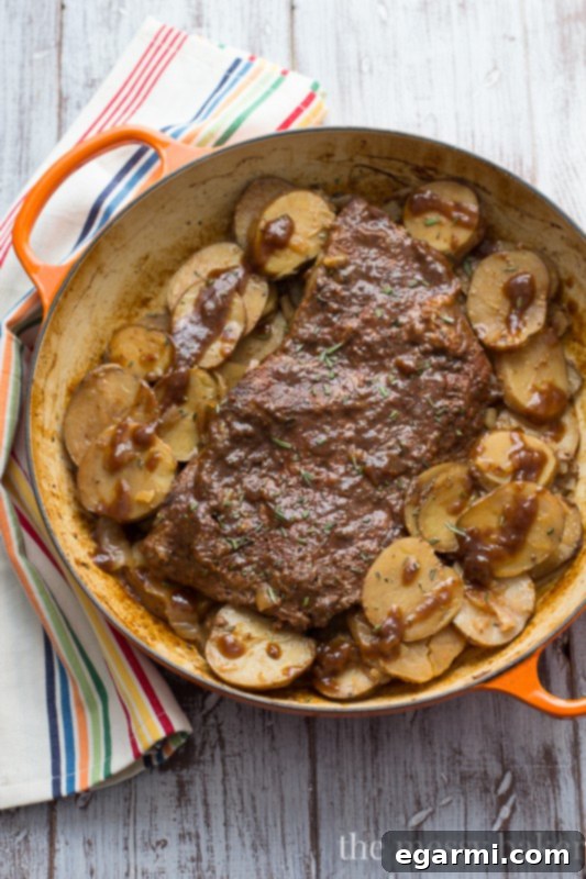 Guinness Braised Brisket with Potatoes