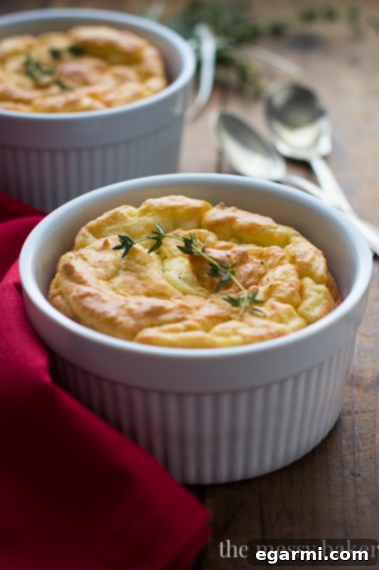 Elegant Herb & Cheese Potato Soufflés for Holidays
