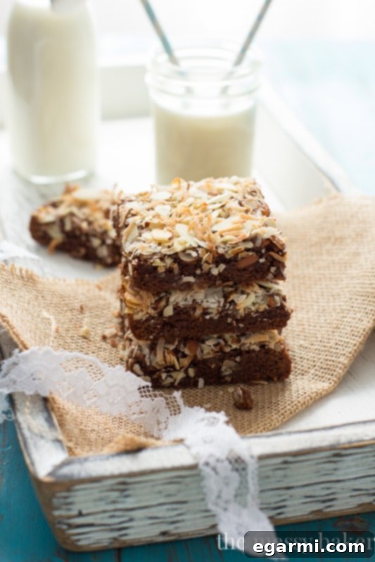 Healthier Almond Joy Brownies 6 Almond Joy Brownies {made healthier}