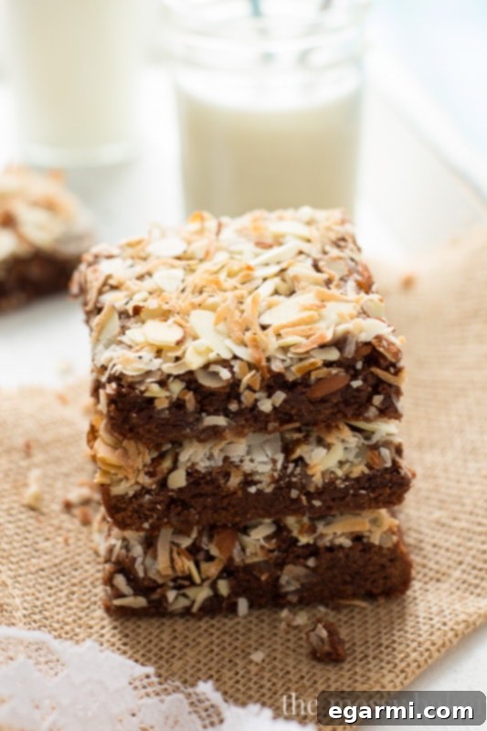 Healthier Almond Joy Brownies 7 Almond Joy Brownies {made healthier}