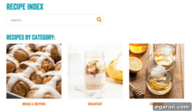 One Sweet Mess Recipe Index