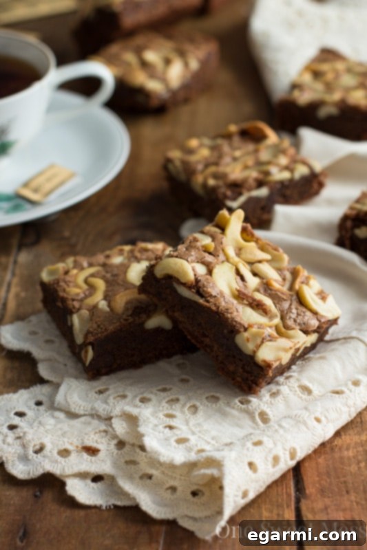 Chai-Spiced Brown Butter Brownies 4 Close-up of Brown Butter Chai Tea Brownies