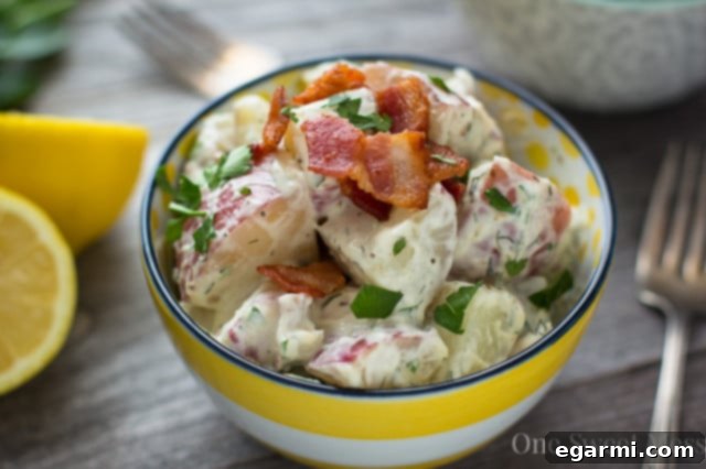 Loaded Ranch Potato Salad with Chicken & Bacon 5 Chicken Bacon Ranch Potato Salad