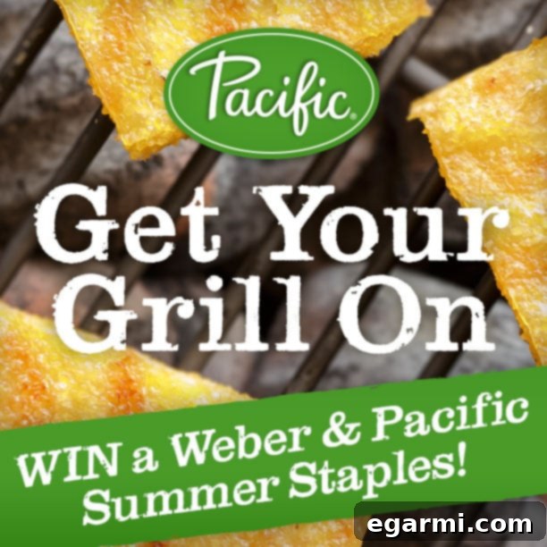 Pacific Foods Giveaway Banner for Weber Grill and BBQ Essentials