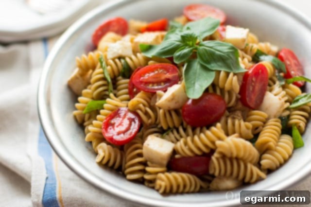 Caprese Pasta Salad for Sunday Supper 4 Chilled Gallo Family Vineyards wines and plastic wine glasses for outdoor entertaining