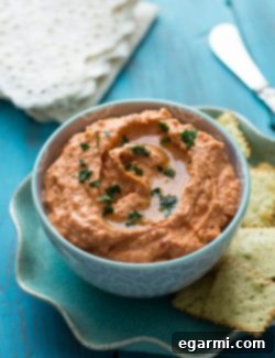Roasted Red Pepper and Sundried Tomato Hummus 7 Sun-Dried Tomato & Roasted Red Pepper Hummus recipe photo