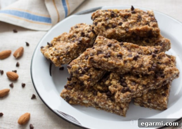 Dad Enjoying Healthy Chocolate Chip Energy Bars