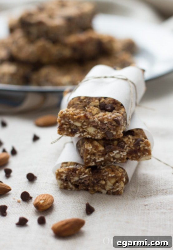 Natural Ingredients for Chocolate Chip Cookie Energy Bars