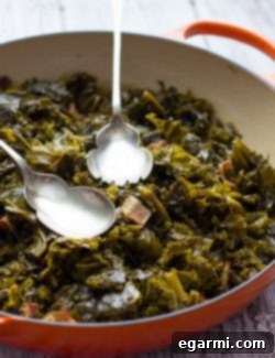 Southern Beer Braised Kale and Bacon 7 img 8546 6