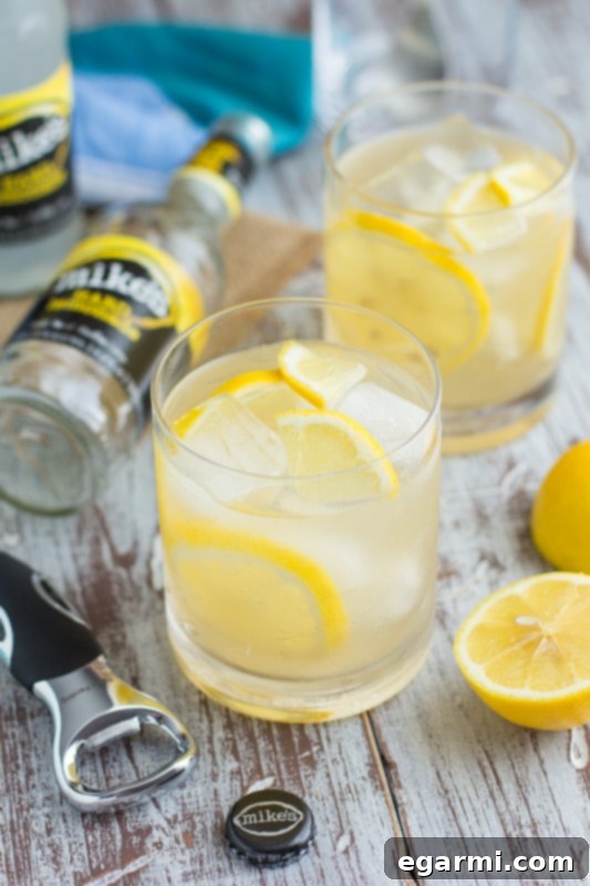 Vanilla Bourbon Lemonade with family heirloom