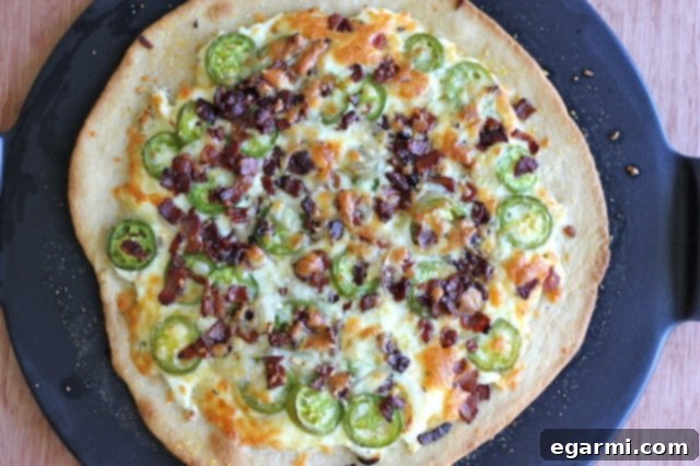 Jalapeño Popper Pizza for a fun Friday night meal
