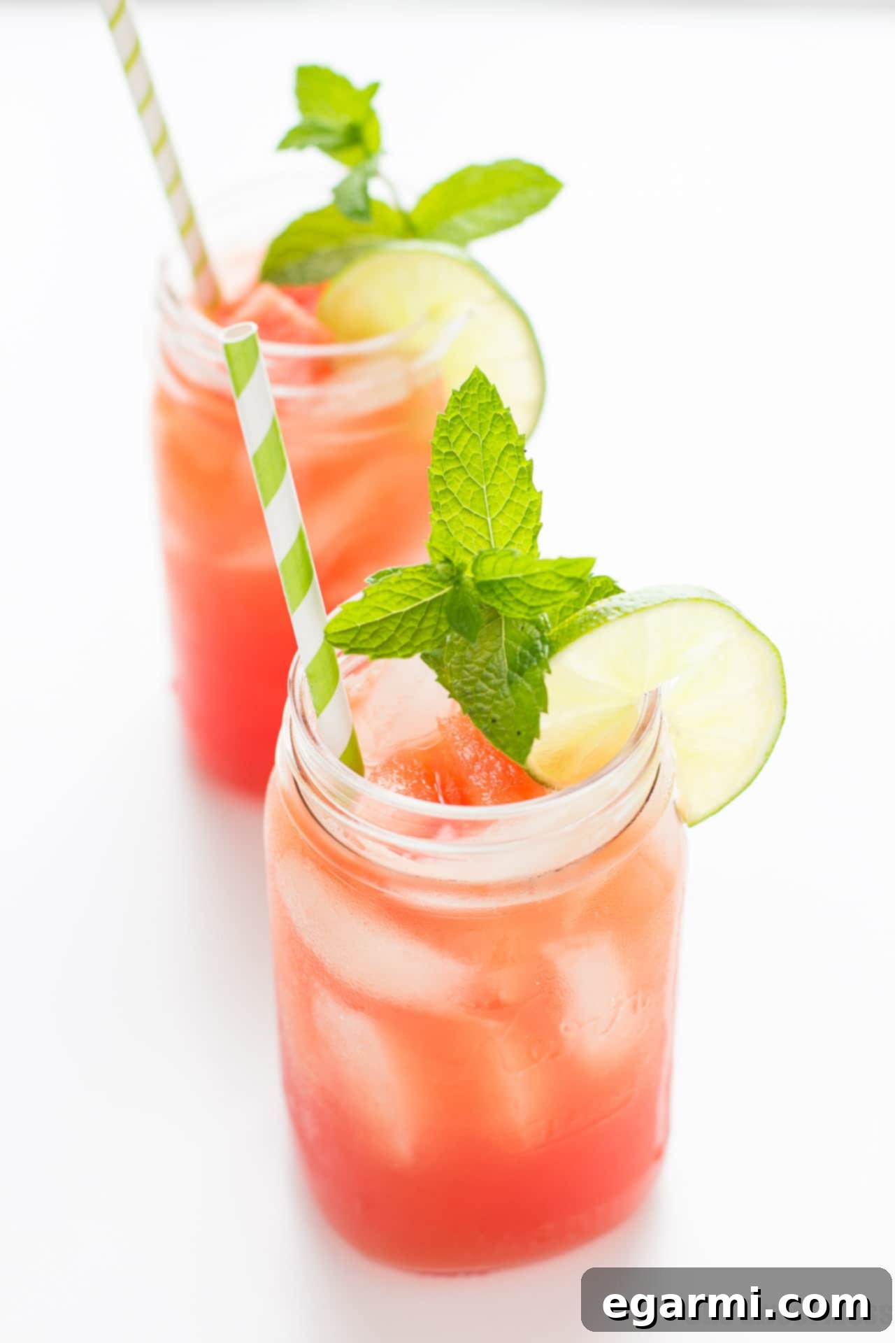 Enjoying a Watermelon Crush Cocktail