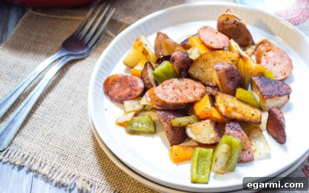 Hearty Cajun Potato and Andouille Sausage Bake for a Flavorful Monday Dinner