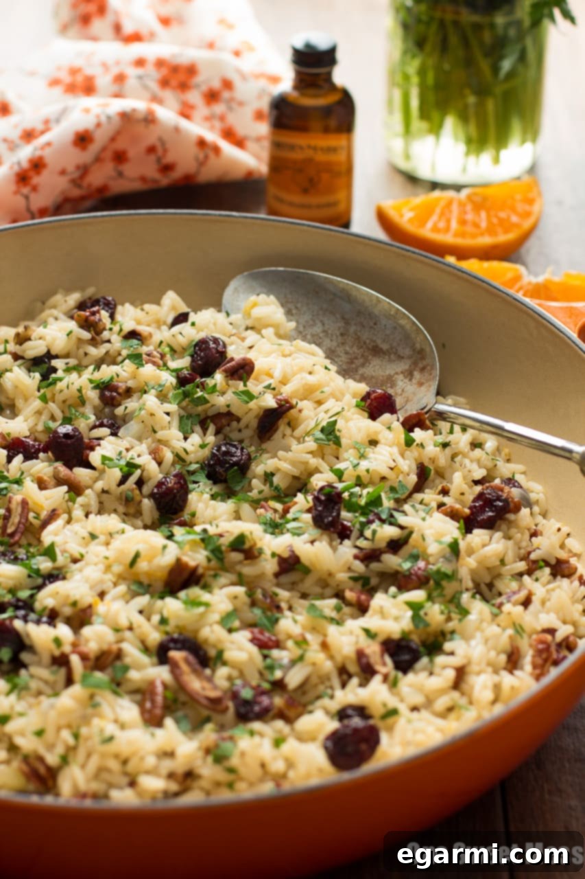 Cranberry-Orange Rice Pilaf with Toasted Pecans