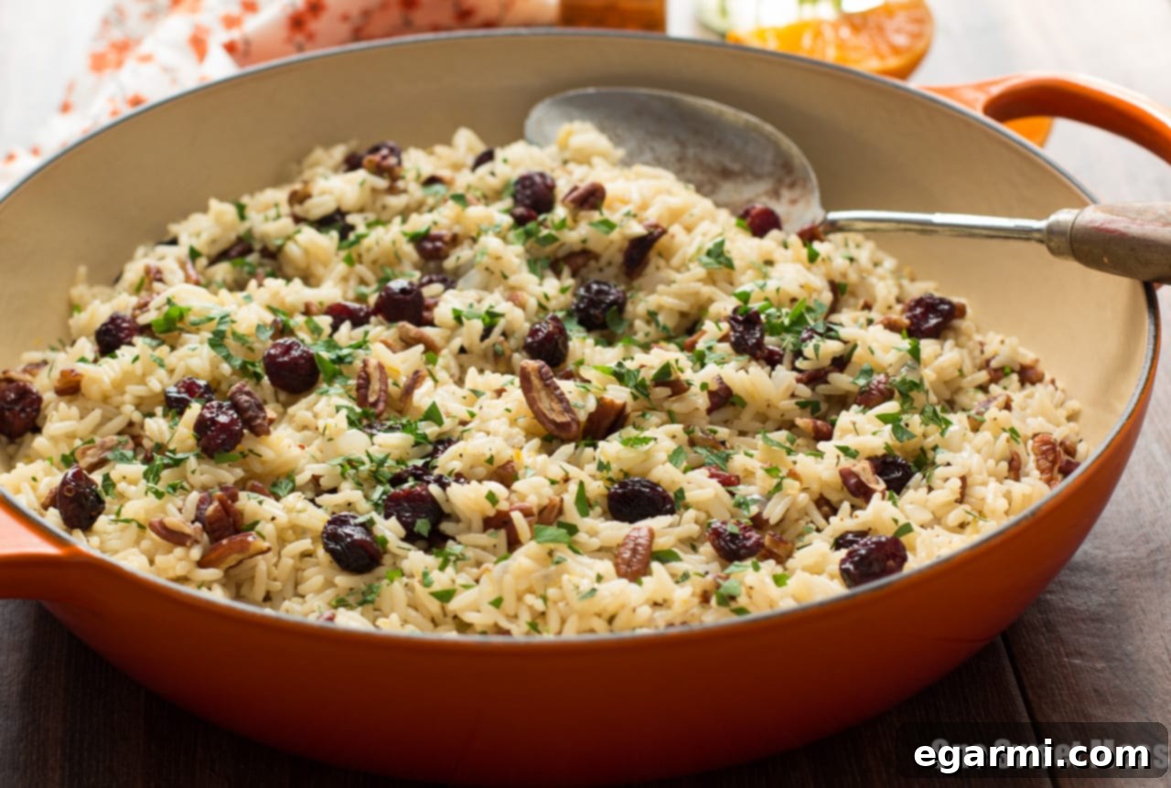 Cranberry-Orange Rice Pilaf with Toasted Pecans