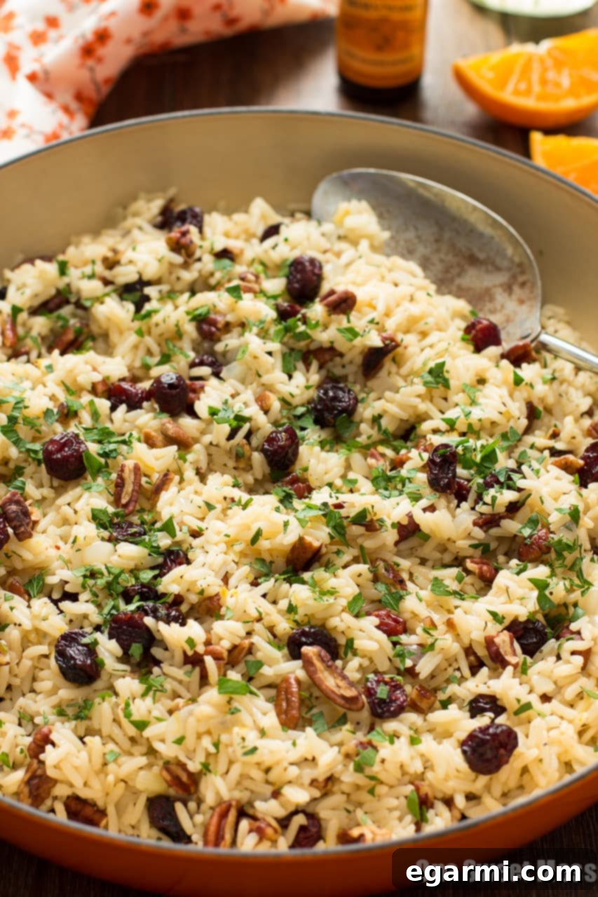 Cranberry-Orange Rice Pilaf with Toasted Pecans