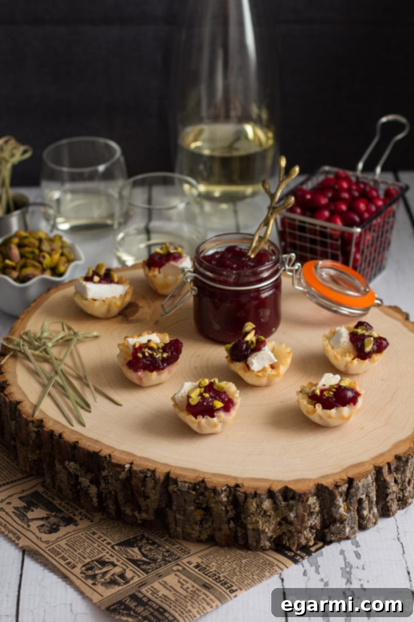 Irresistible Cranberry, Brie & Toasted Pistachio Phyllo Cups for Easy Entertaining